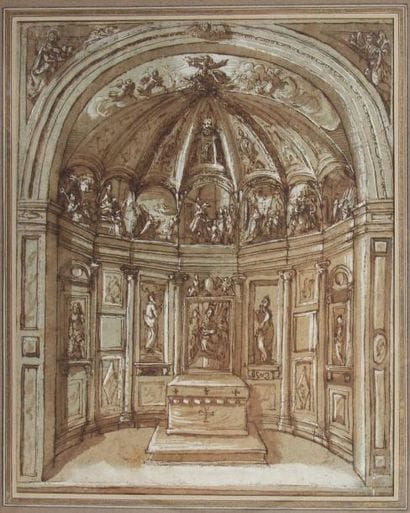 ECOLE ITALIENNE du XVIème s
Intérieur de...