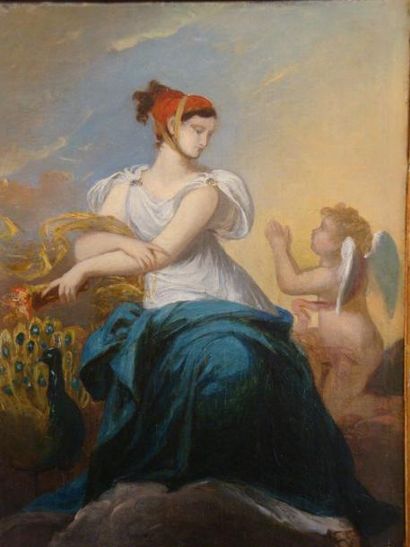 ECOLE FRANCAISE vers 1800
Jeune femme et...