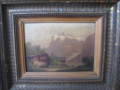 Ecole Française fin XIX-ème
«Vue de Montagne»....