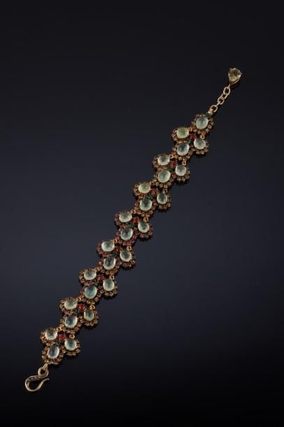 Bracelet ruban articulé en vermeil (925 millièmes)...