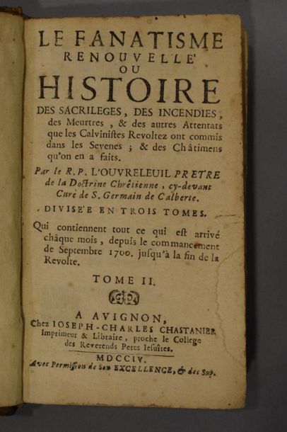 HISTORY of the renewed fanaticism, where...