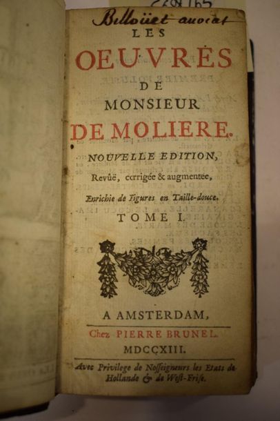 MOLIERE

The works of Monsieur de Molière,...
