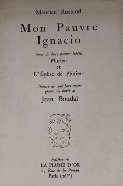 ROSTAND Maurice (1891-1968) 

Mon pauvre...