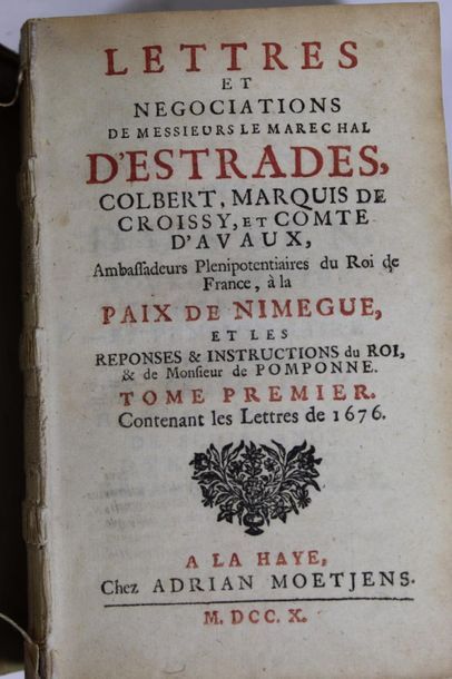 Lettres et négociations du Maréchal d'Estrades,...