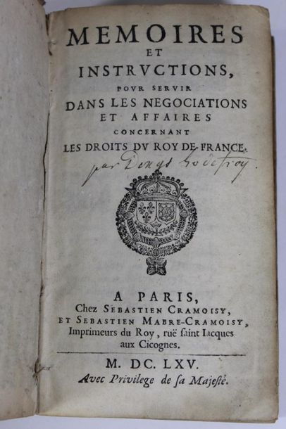 GODEFROY Denis

Mémoires et instructions,...