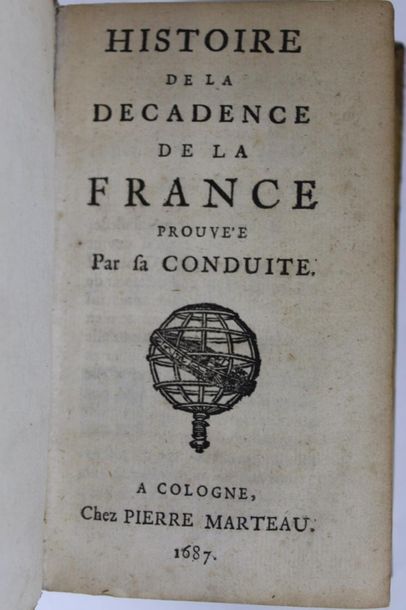 Décadence de la France (histoire de la) prouvée...