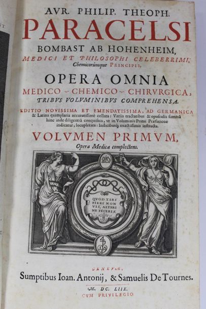 PARACELSE. Opera omnia medico-chemica-chirurgica....