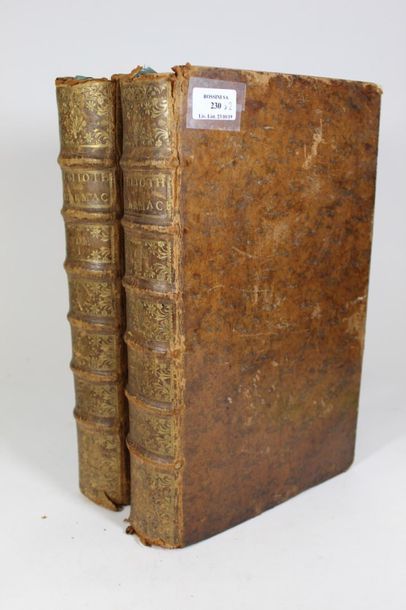 MANGETI Iohannes Iacobus, 

Bibliotheca Pharmaceutico-Medica

Edité...
