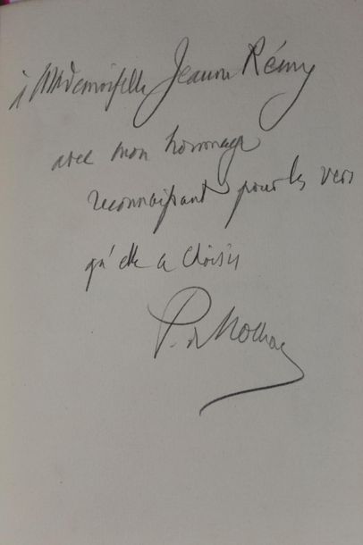 NOLHAC Pierre de (1859-1936) 

Vers pour...
