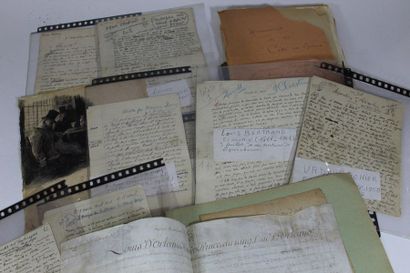 MANUSCRIPTS. 14 autograph MANUSCRIPTS signed.

...