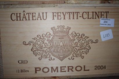 12 CH bottles. FEYTIT-CLINET, Pomerol 2004...