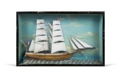 ANONYME, début XXe siècle

Brick sous voiles

Diorama...