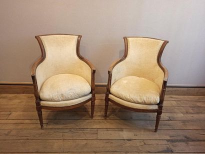Paire de bergères, XIXe siècle
