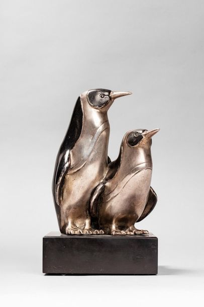 BOURAINE Marcel, 1886-1948

Couple de pingouins

métal...