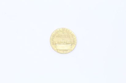 Médaille en vermeil du Ministère de l'Intérieur,...