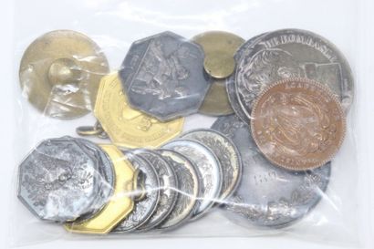 Lot de Jetons de présence en argent 

(BESCHER,...