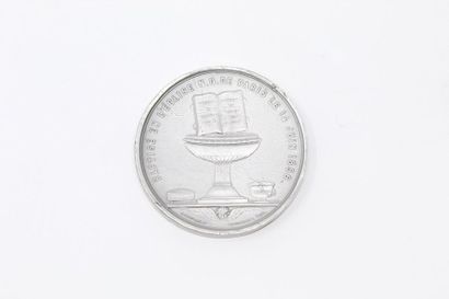 Médaille en étain frappé Eugène Napoléon...