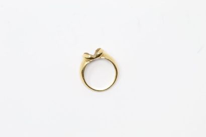 Débris d'or jaune 18k (750) : monture de...