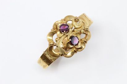 Bracelet ruban articulé en or jaune 18k (750)...