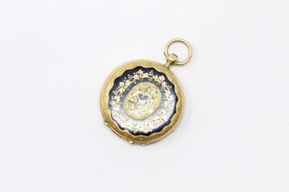 Montre de gousset en or jaune 18k (750),...