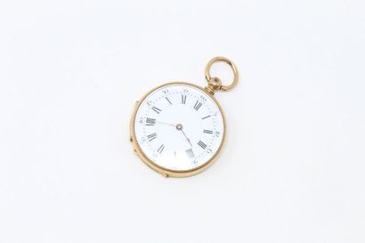 Montre de gousset en or jaune 18k (750),...