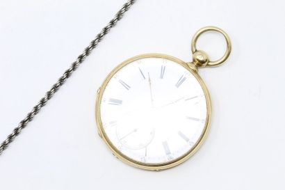 Montre de gousset en or jaune 18k (750),...