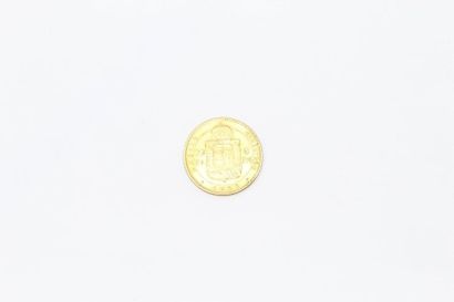 Pièce en or jaune de 20 francs / 8 forint...