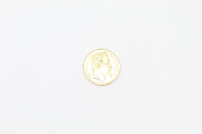 Pièce en or de 20 Francs Napoléon III, tête...
