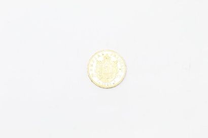 Pièce en or de 20 Francs Napoléon III, tête...