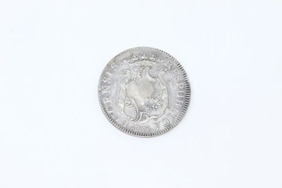 ITALIE - Pièce en argent de 1 scudo 1754

Avers...
