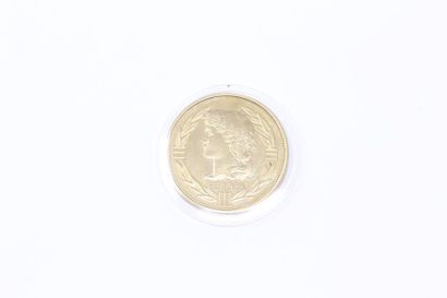 Ecu en bronze

Avers : profil de l'Europe...