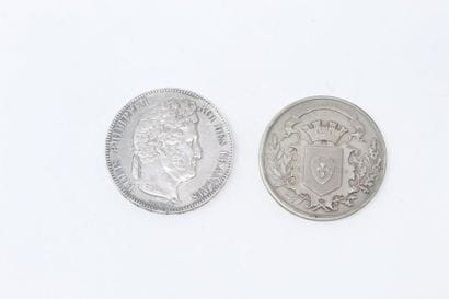 Pièce de 5 francs Louis-Philippe I IIe et...