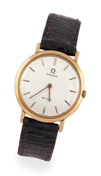 OMÉGA
Montre d'homme ronde en or jaune 18K...