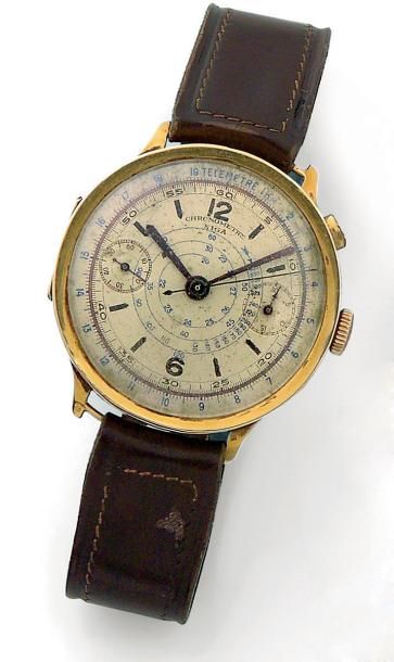 Chronomètre NIGA Montre d'homme ronde (accident...