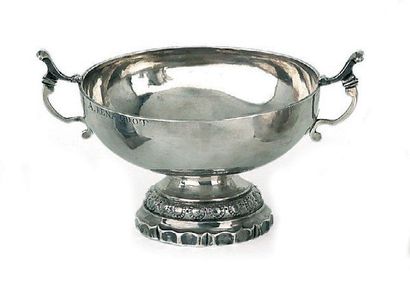 Coupe de mariage en argent, modèle bourguignon,...