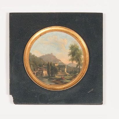 Attribué à Jean-Victor BERTIN (1767 - 1842)
Paysage...