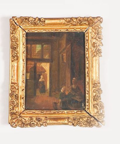 École HOLLANDAISE du XIXe siècle,
dans le...