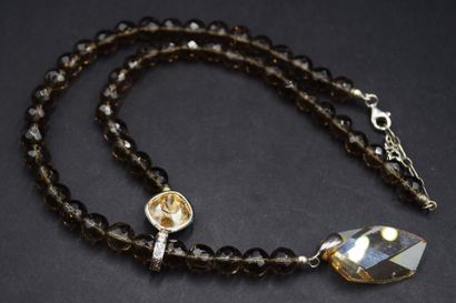 AE

Collier à boules de verre à facettes...