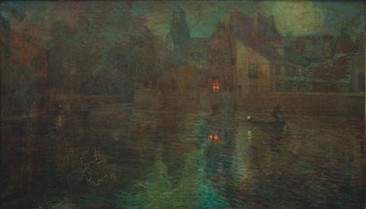 Louis Gaston PAYRET-DORTAIL
Le soir. Huile...
