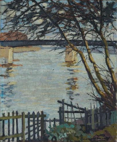 Alexandre Altmann
Rivière et pont ferroviaire...