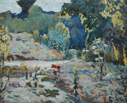 Alexandre Altmann
Le jardin aux arbres Huile...