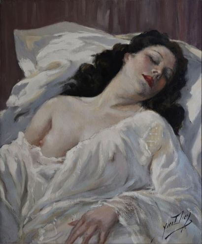 Yves DIEY
Doux farniente Huile sur toile,...