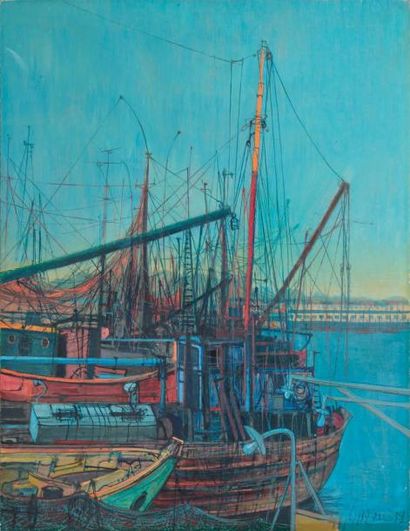 Jean CARZOU
Concarneau, 1958 Huile sur isorel,...