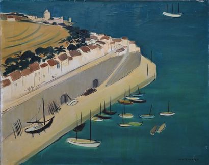 CHARLES MARCEL ECHARD
Ville et bateaux au...