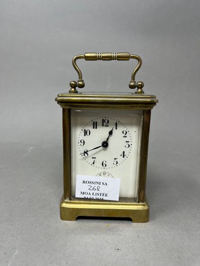 Pendulette de voyage d'officier réveil en...