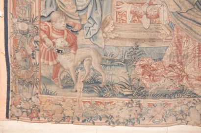 Tapisserie en laine et soie
Esther devant...
