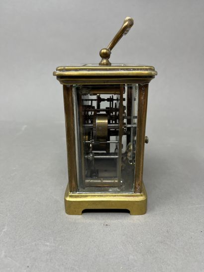 Pendulette de voyage d'officier réveil en...