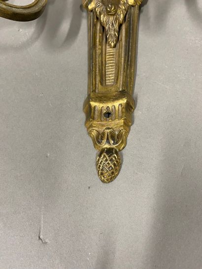 Paire d'appliques à deux bras de lumière...