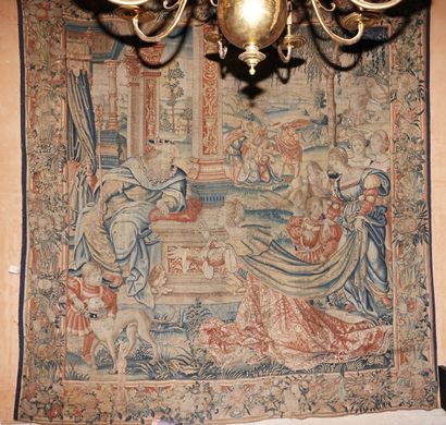 Tapisserie en laine et soie
Esther devant...