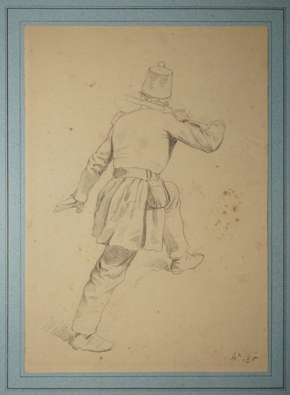 BELLANGÉ Hippolyte, 1800-1866, 
Soldat à...